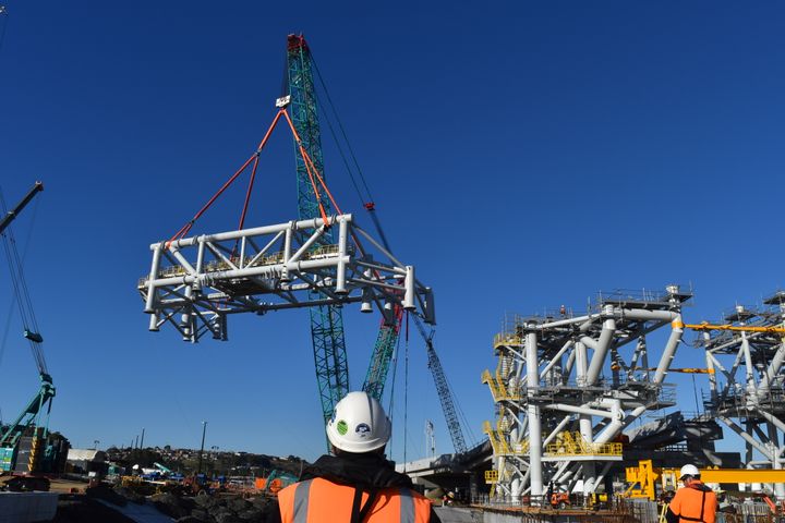 Final lift complete for Spirit of Tasmania gantry superstructure