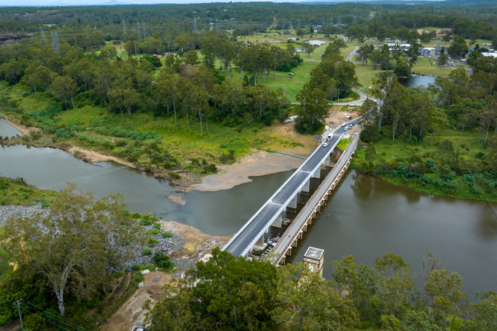 New Mount Crosby Vehicle Bridge opens to traffic